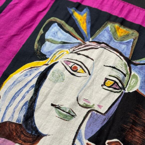 90s Pablo Picasso 'Buste de Femme au Chapeau Bleu' Longsleeve - Picture 4 of 6